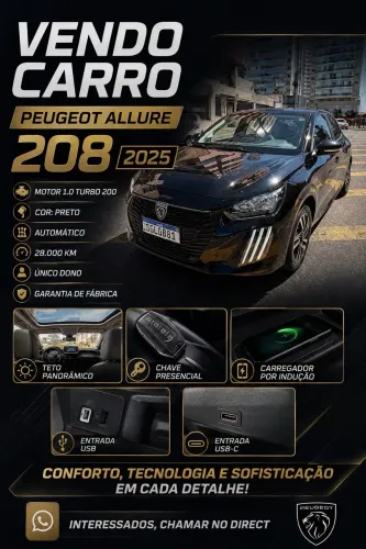Peugeot 208 Allure 1.0 Tubo Flex 5P Aut. 2025