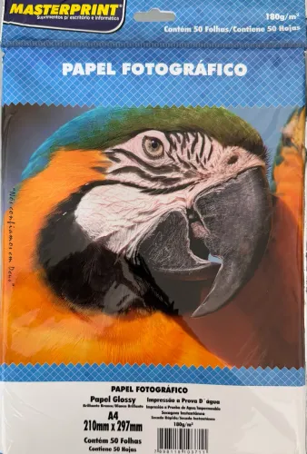 Papel Fotográfico Masterprint 700 folhas, 180g/m2