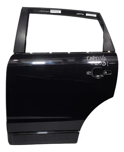Porta Traseira Esquerda Preta Gm Captiva 2008 2015 02031