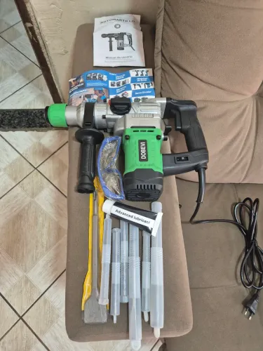 Martelete Dobevi 1600W 110V com Acessórios e Maleta