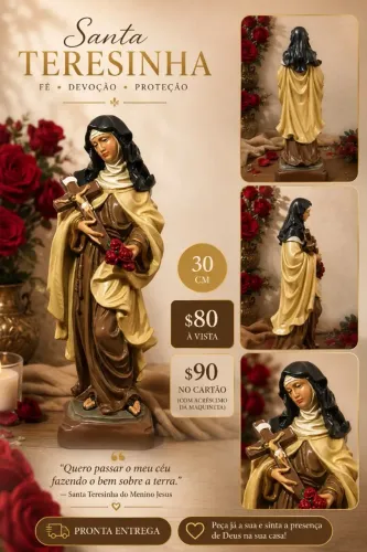 Santa Teresinha 30cm