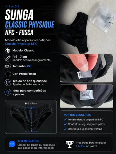 Sunga NPC Classic Physique - Fosca