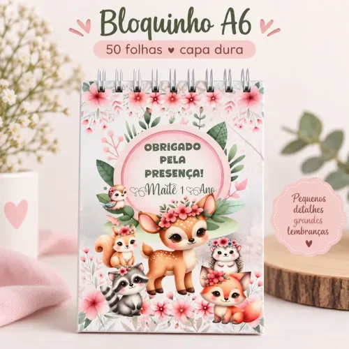 10 Bloquinho personalizado para festa infantil e adulto