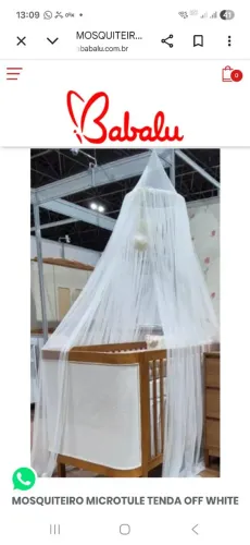 MOSQUITEIRO MICROTULE TENDA OFF WHITE