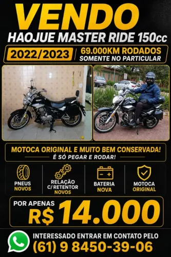 Vendo haojue Master Ride