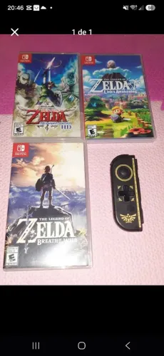 Zelda links awakening e joycon temático 