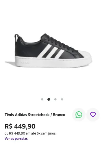 Tênis Adidas streetcheck 42, VALOR PRA VENDER LOGO. MENOR PREÇO