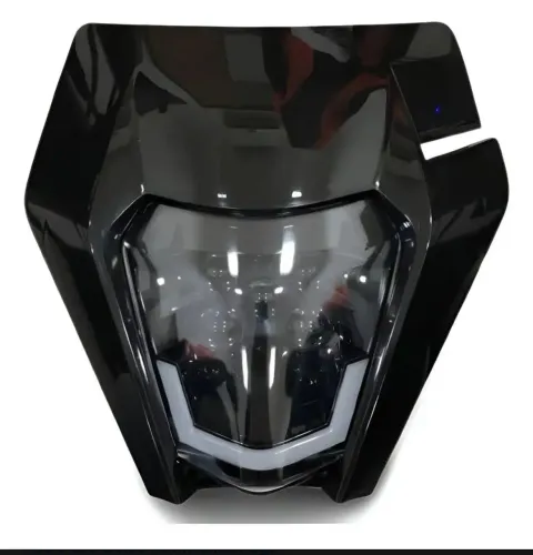 farol de LED preto para motocicletas off-road, compatível com modelos KTM e MXF