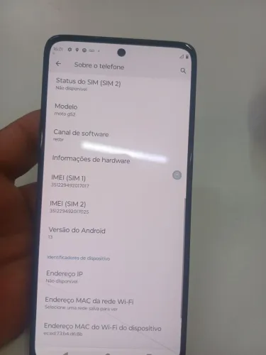 Smartphone Motorola moto g52