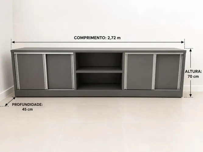 Rack planejado em MDF - NOVÍSSIMO