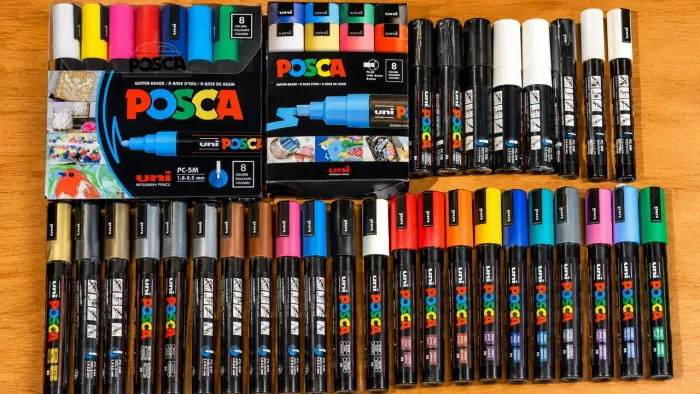 Canetas Posca PC-5M PC-8K PC-M7 PC-M3 Cores Variadas