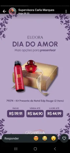 Perfume eudora rouge