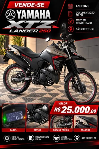 Yamaha XTZ 250 Lander Connected 2025