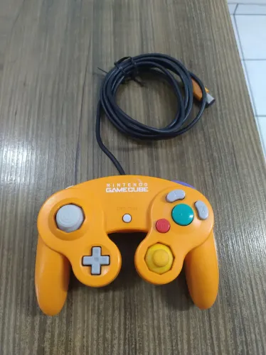 Controle game Cube Laranja zerado!