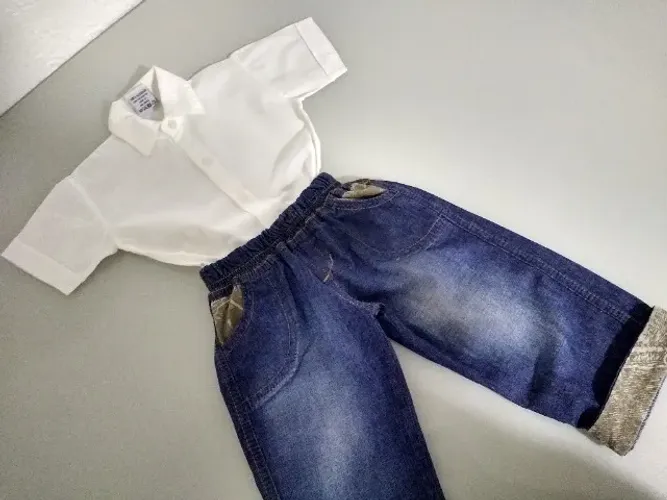 Conjunto menino tamanho 12 meses +