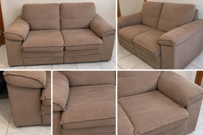 Vendo Sofá retrátil bege