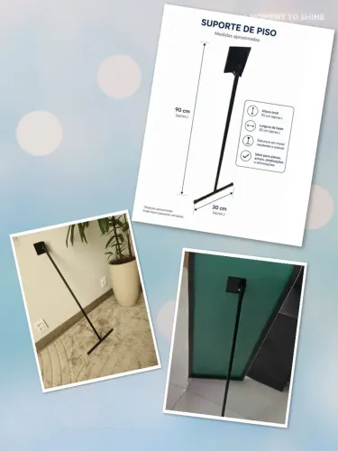 Suporte para espelho de chão