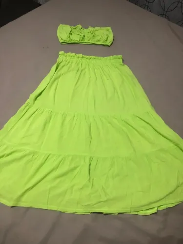 Conjunto verão verde neon*