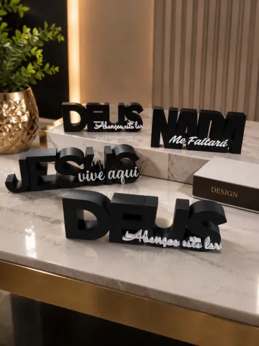 Decoração em 3D ?Deus Abençoe Este Lar? | Peça Moderna e Elegante