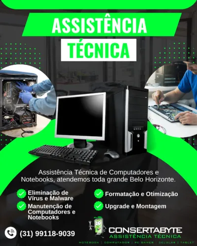 Assistência Técnica em Informática - Atendimento em Toda a Grande BH
