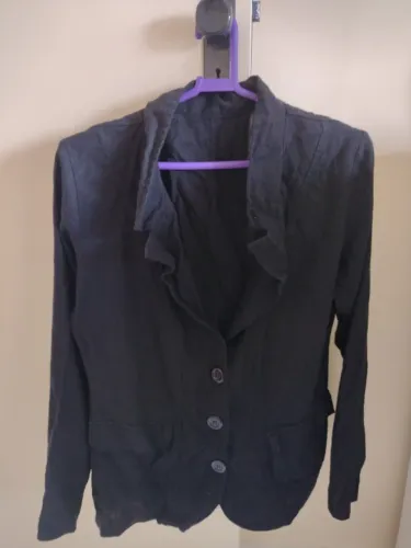 Blazer feminino preto tamanho G