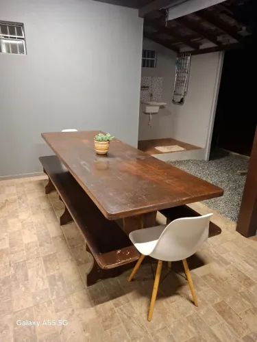 Conjunto de Mesa Rústica Churrasco 