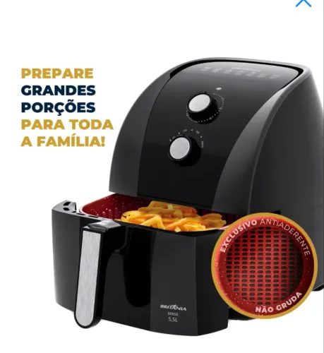Fritadeira Air Fryer Britânia 5,5L