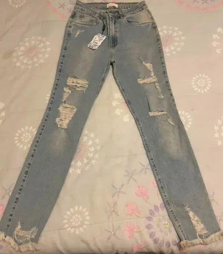 Calça Jeans Feminina My Favorite Things Tam 38 Destroyed Nova com Etiqueta