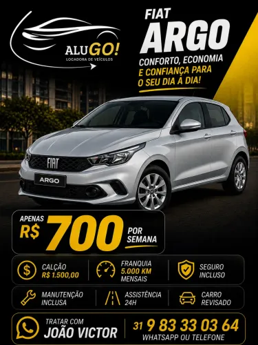 Aluguel para motorista de app