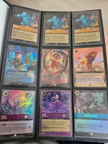 Cards promos e épicas Disney Lorcana impecáveis NM