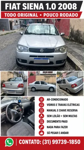 Fiat Siena 1.0/ EX 1.0 MPI Fire/ Fire Flex 8V 2008