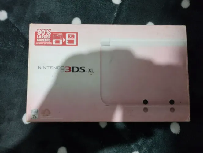 Nintendo 3DS XL + Caixa Manual e Carregador (Pink White, USA)