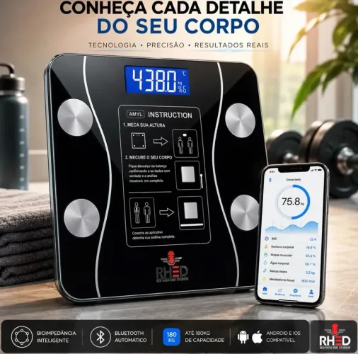 Balança Digital Bioimpedância Profissional