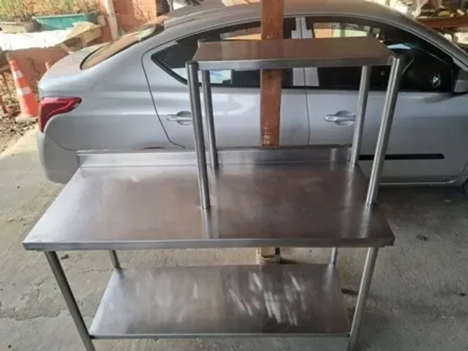 Mesa Reforçada Inox P/ Restaurante