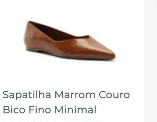 Sapatilha de couro