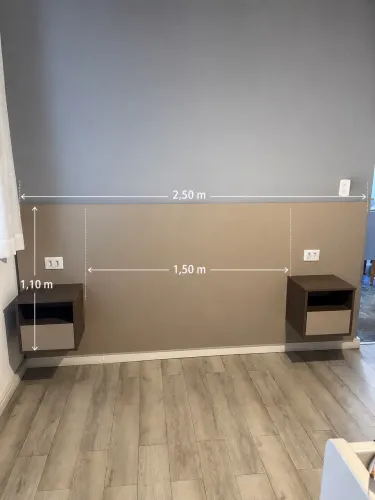 Cabeceira 100% MDF cama casal