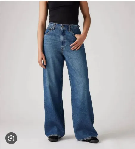 Calça jeans levis cinch wide leg