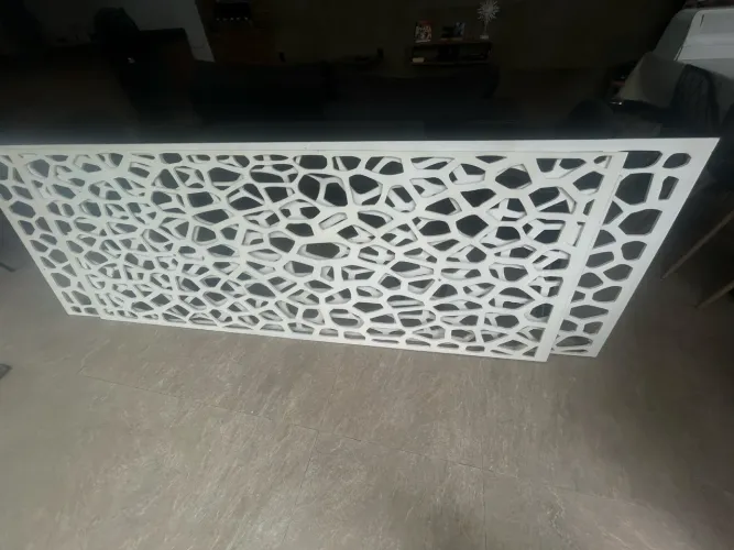 Mdf laqueado branco para decoração 