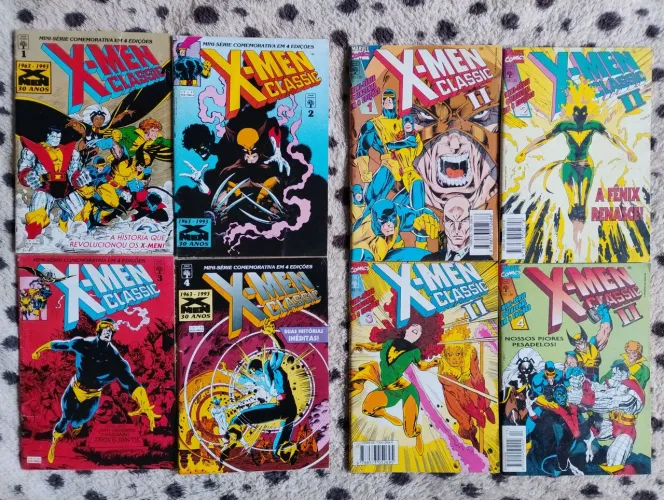X Men Classic 1 a 4 + X Men Classic II 1 a 4