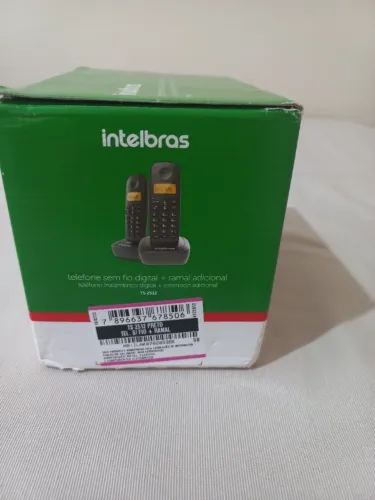 Telefone sem fio Intelbras modelo Ts 2512 digital com ramal adicional Preto
