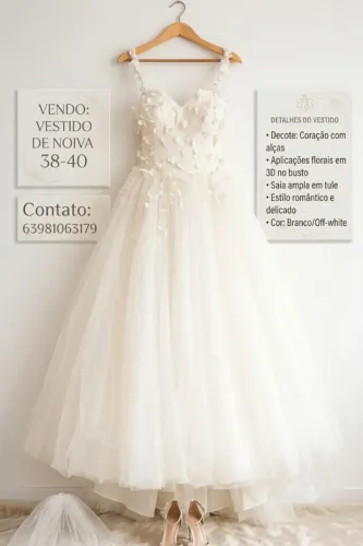 Vestido de noiva 38-40