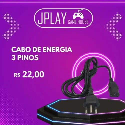 Cabo energia 3 pinos