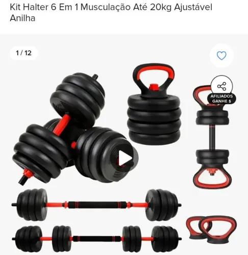 Equipamentos de treino