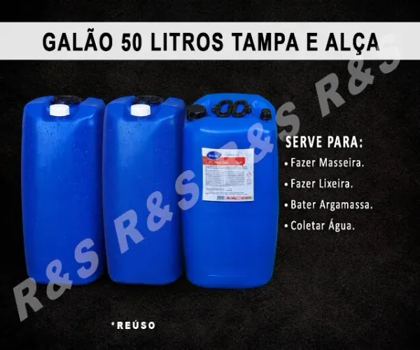 Galao bombona 50 litros para armazenamento