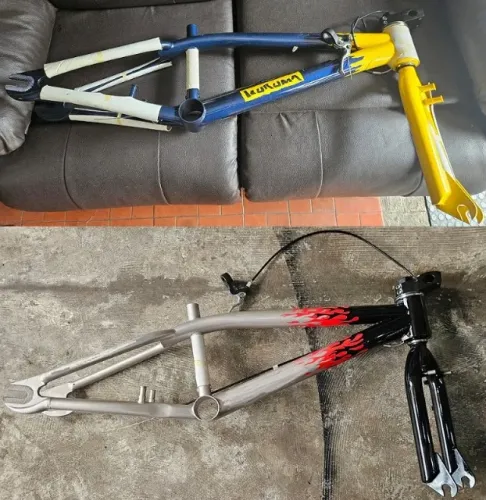 BICICLETA BMX Quadro bmx - Kit BMX Freestyle bicicleta aro 20 DUAS CORES