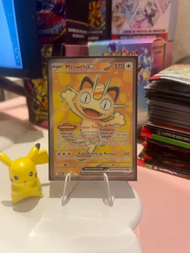 Lote de cartas pokemon Meowth e Rowlet 
