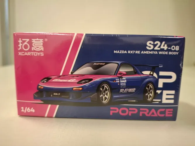 Miniatura 1/ 64 Mazda RX7 RE Amemiya Widebody 1:64 POP RACE