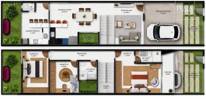 Casa com 3 dormitórios à venda, 153 m² por R$ 950.000 - Jardim Asteca - Vila Velha/ES
