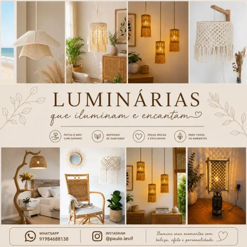 Luminárias personalizadas