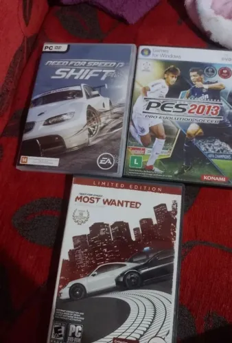3 jogos de pc originais com manual
